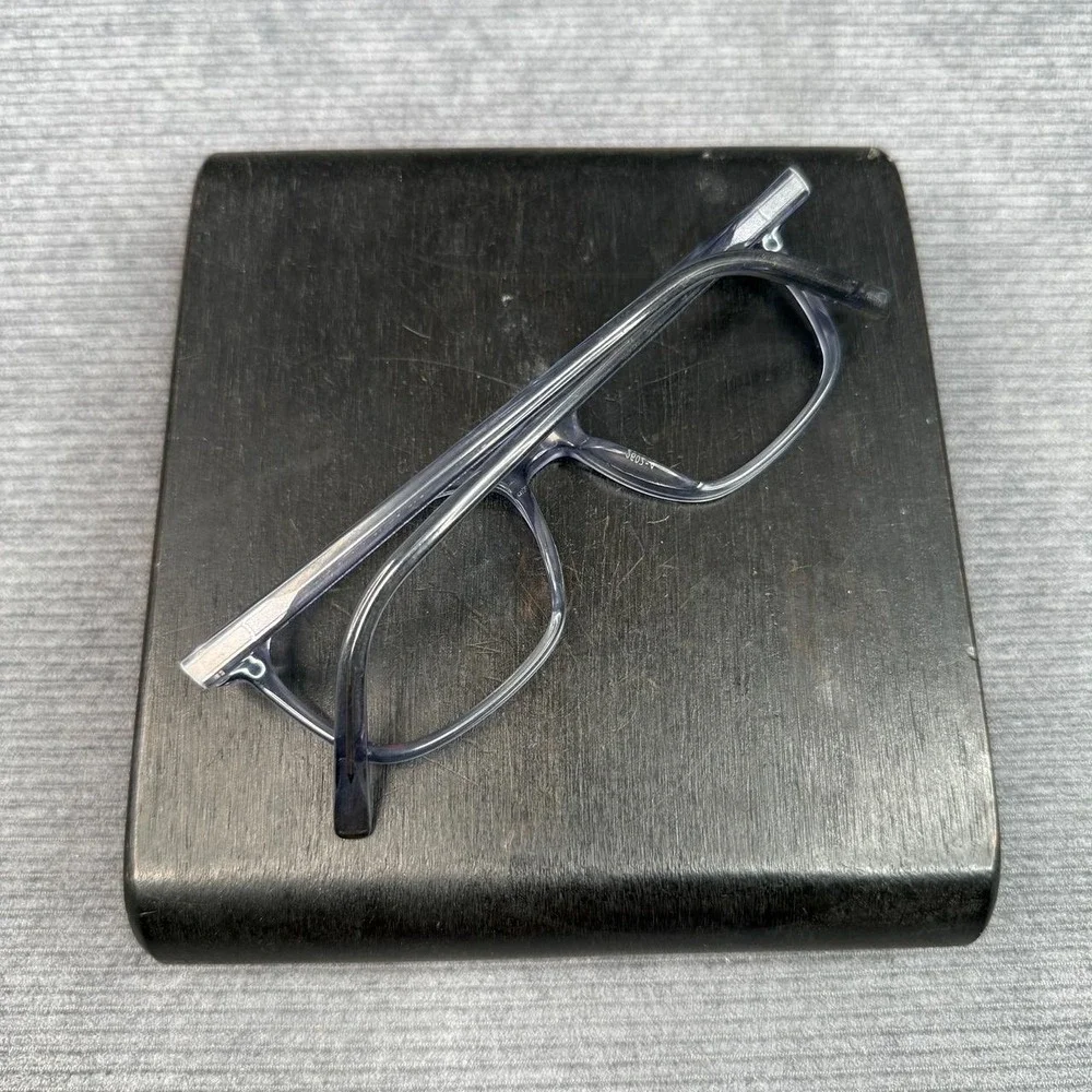 Warby Parker Weathers M 318 Eyeglasses Translucent Violet Blue 52-16-145 Square‎